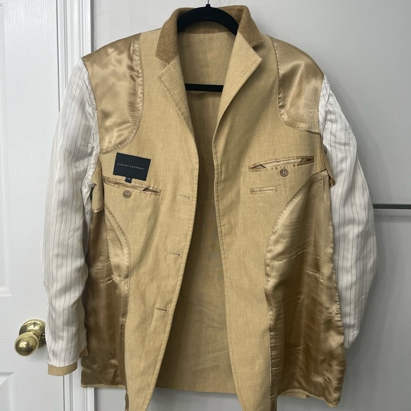 Banana Republic Mens Blazer Sport Coat Jacket Tan - Picture 7 of 7